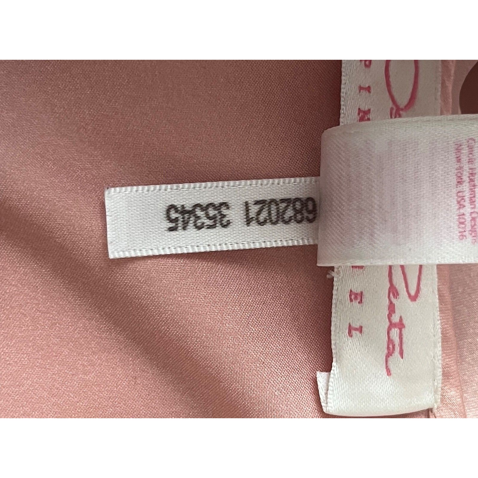 Vtg Oscar De La Renta Pink Label Silk Satin Nightie Chemise Dress Soft Girl — image 7 of 8